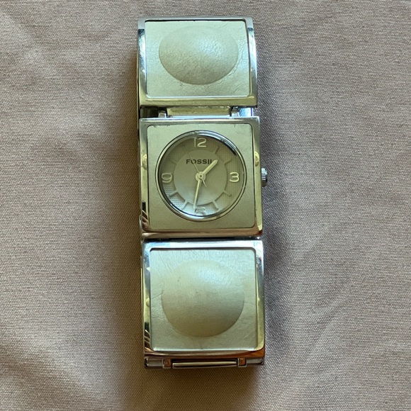 FOSSIL F2 ladies watch ES-1848 square white - Picture 2 of 3